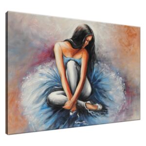 Ručně malovaný obraz Tmavovlasá baletka 100x70cm RM2736A_1Z