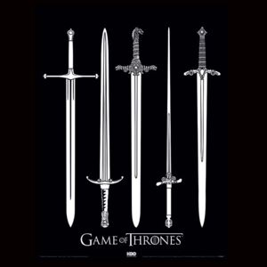 Obraz na zeď - Hra o Trůny (Game of Thrones) - Swords