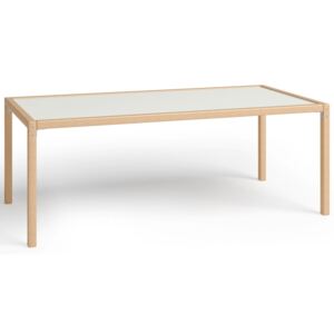 Stůl s pracovní deskou v rámu 200x100 (bílý profil, bílá)