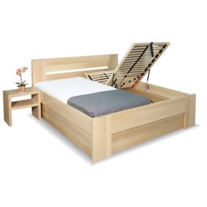 Zvýšená postel s úložným prostorem Matěj, , masiv buk , 160x200 cm