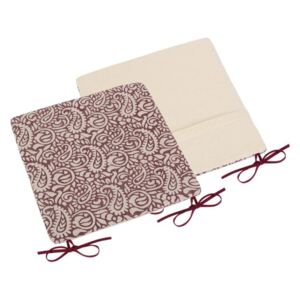Sedák Paula hladký - 38x38 cm bordo kašmír Bellatex