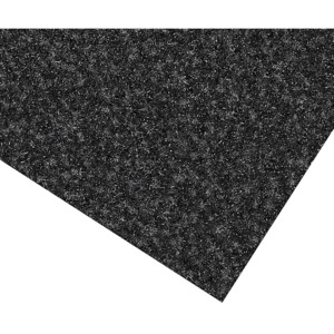 FLOMAT Černá kobercová vnitřní čistící zóna Valeria - 50 x 200 x 0,9 cm