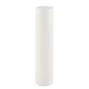 Bílá svíčka Ego Dekor Cylinder Pure, doba hoření 92 h