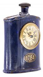 Stolní hodiny kovová lahev Vintage