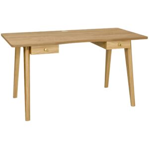 Přírodní dubový pracovní stůl Woodman Oak 140x70 cm