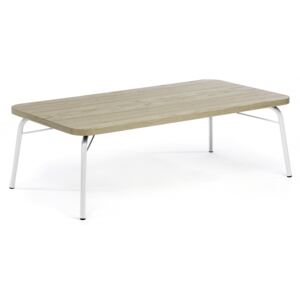 Dubový konferenční stolek Woodman Ashburn 125x65 cm s bílou podnoží