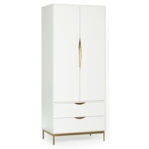 Bílá šatní skříň Woodman Kobe 80x55 cm