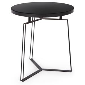 Černý kovový konferenční stolek Bizzotto Zaira 50 cm