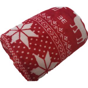 Jahu colection Mikroplyšová deka - Vánoční červená