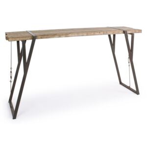 Dřevěný barový stůl Bizzotto Blocks 200x54 cm