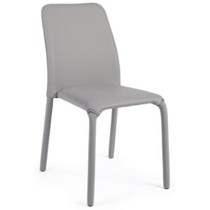 Béžovo šedá čalouněná jídelní židle Bizzotto Pathos