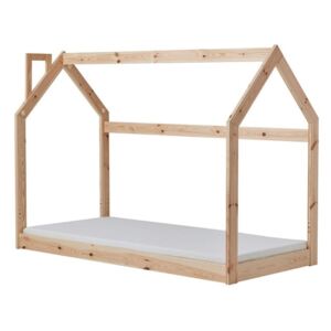 Dětská dřevěná postel ve tvaru domečku Pinio House, 206 x 150 cm