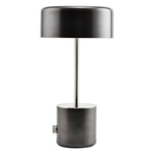 House Doctor Černá kovová stolní lampa Bring 34 cm