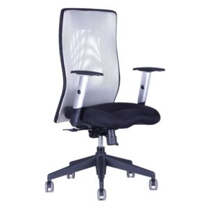 Office Pro Kancelářská židle CALYPSO GRAND bez podhlavníku Barva sedáku: 1111 černá, Barva opěráku: 12A11 šedá