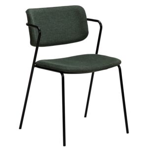 DAN-FORM Zelená čalouněná jídelní židle DanForm Zed