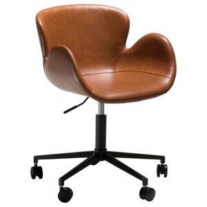 DAN-FORM Hnědá kožená kancelářská židle DanForm Gaia