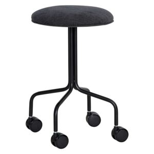 Černá kovová stolička Hübsch Beatha 53 cm