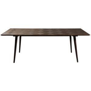 DAN-FORM Hnědý dřevěný jídelní stůl DanForm Diamond 100x220 cm