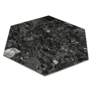 Černý kamenný servírovací podnos RGE Décor 30x30 cm