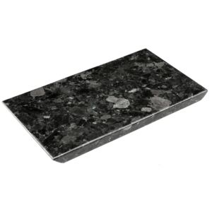 Černý kamenný servírovací podnos RGE Décor 35x20 cm