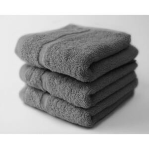 Dobrý Textil Malý ručník Economy 30x50 - Tmavě šedá
