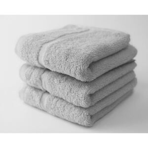 Dobrý Textil Malý ručník Economy 30x50 - Stříbrná