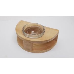 Držák saunové misky DURALEX FRANCE 7,5 cm - dřevěný