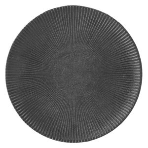 Kameninový talíř Neri černý Ø23 cm