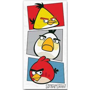Halantex Osuška Angry Birds bílá 70x140 cm