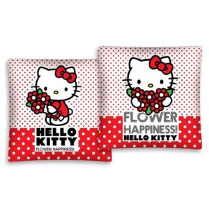 Detexpol povlak na polštář Hello Kitty kytičky 40x40