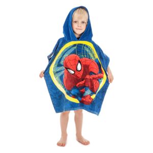 Jerry fabrics Plážová osuška pončo Spiderman 2016 bavlna- froté 60x120 cm