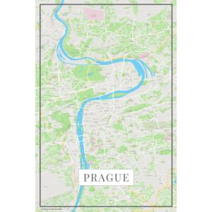 Mapa Praha color