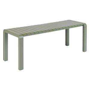 Zelená kovová zahradní lavice ZUIVER VONDEL 129,5 x 45 cm