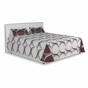 Čalouněná postel Monaco, s úložným prostorem, 160x200, bílá