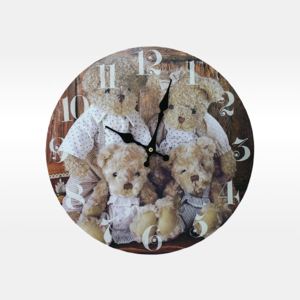 Goba Nástěnné hodiny Medvídci - skladem