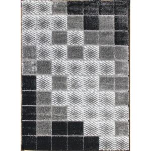 Berfin Dywany Kusový koberec Seher 3D 2615 Black Grey Rozměr: 140x190