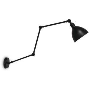 Stylová nástěnná kloubová lampa 42W, černá