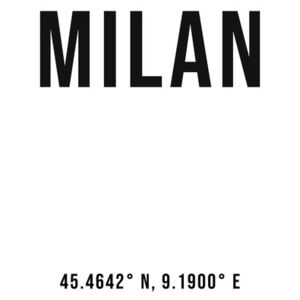 Umělecká fotografie Milan simple coordinates, Finlay Noa