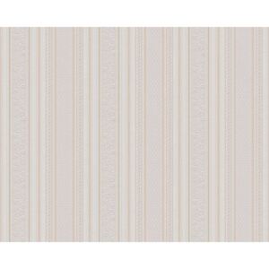 7656-73 tapety na zeď Concerto 3 | 0,53 x 10,05 m | bílá, krémová, červená