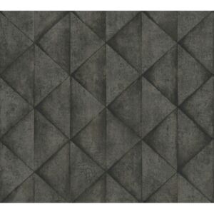 37742-5 tapety na zeď Industrial | 0,53 x 10,05 m | černá, šedá