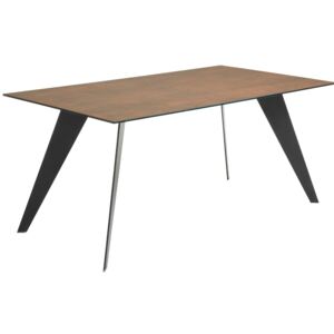 Hnědý keramický jídelní stůl LaForma Nack 180 x 100 cm