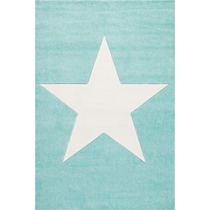 LIVONE Dětský koberec STAR mátovo-bílý Varianta: 80x150 cm