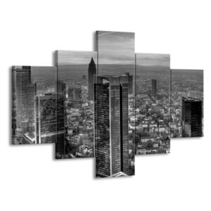 Vícedílný obraz Šedivé mrakodrapy 100x70 cm