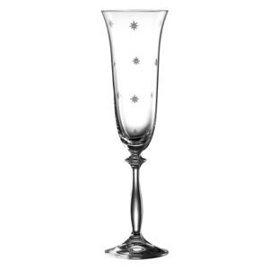 Bohemia Crystal Broušené sklenice na šampaňské Anglea Stardust 40600/1
