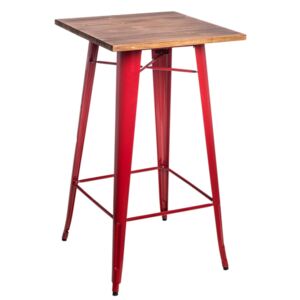 Stůl barový Paris Wood červený sosna