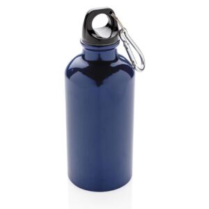 XD Design, Outdoorová lahev s karabinou, 400 ml, modrá