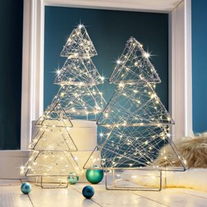 LED vánoční stromky, 3 kusy