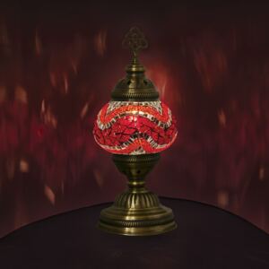 Krásy Orientu Orientální skleněná mozaiková lampa Edina - stolní