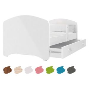 Dětská postel LUCKY včetně úložného prostoru (Bílá)