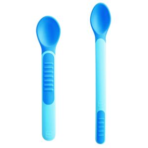 MAM Lžičky feeding spoons & Cover, 6m+ modré